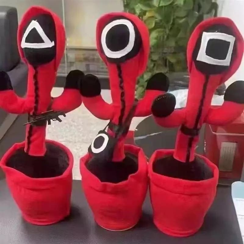 Squid Game Plush Dancing Singing Cactus, Recordable Luminous Swinging Children Toy, New Electronic Dancing Cactus, Luminous Recording Learning to Speak Twisting Kids Toy Squid Game Plush Dancing Singing Cactus, Recordable Luminous Swinging Children Toy, New Electronic Dancing Cactus, Luminous Recording Learning to Speak Twisting Kids Toy